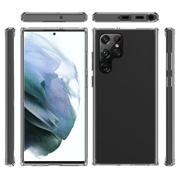 Bild 6,  Samsung Galaxy S22 Ultra Skal Akryl/TPU Hybrid Transparent - Teknikhallen.se