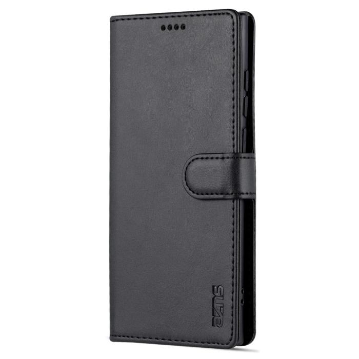Bild 2, AZNS AZNS Samsung Galaxy S22 Ultra Fodral Läder Svart - Teknikhallen.se