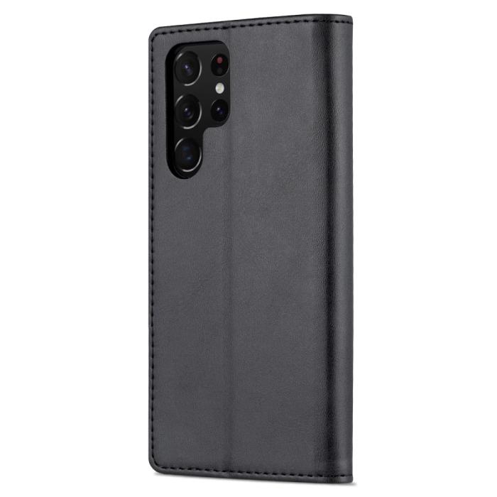 Bild 3, AZNS AZNS Samsung Galaxy S22 Ultra Fodral Läder Svart - Teknikhallen.se