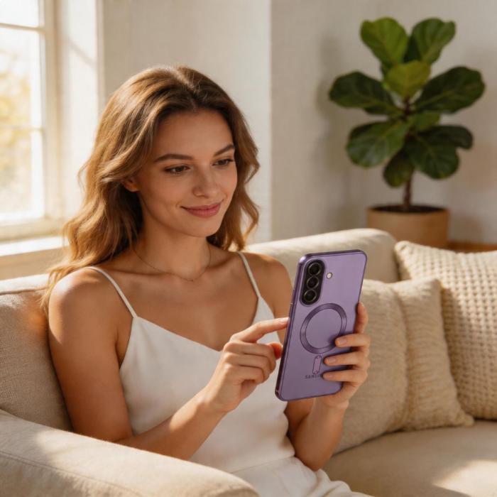 Bild 5, Tech-Protect Tech-Protect Galaxy A37 5G Skal MagSafe MagFlex Cobalt Violet - Teknikhallen.se