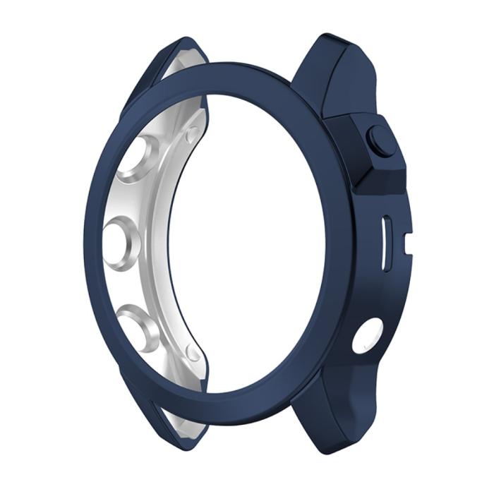 Bild 4,  Garmin Fenix 7X/7X Solar Skal TPU Mörk Blå - Teknikhallen.se