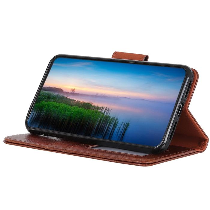 Bild 3,  Xiaomi Redmi Note 12 4G Fodral Split Läder Brun - Teknikhallen.se