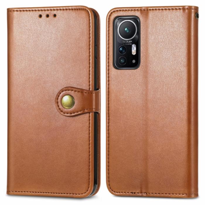 Bild 2,  Xiaomi 12 Fodral Mässing Magnet Brun - Teknikhallen.se