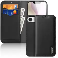 DUX DUCIS DUX DUCIS iPhone 17e / 16e Fodral HIVO &Auml;kta L&auml;der Svart - Teknikhallen.se