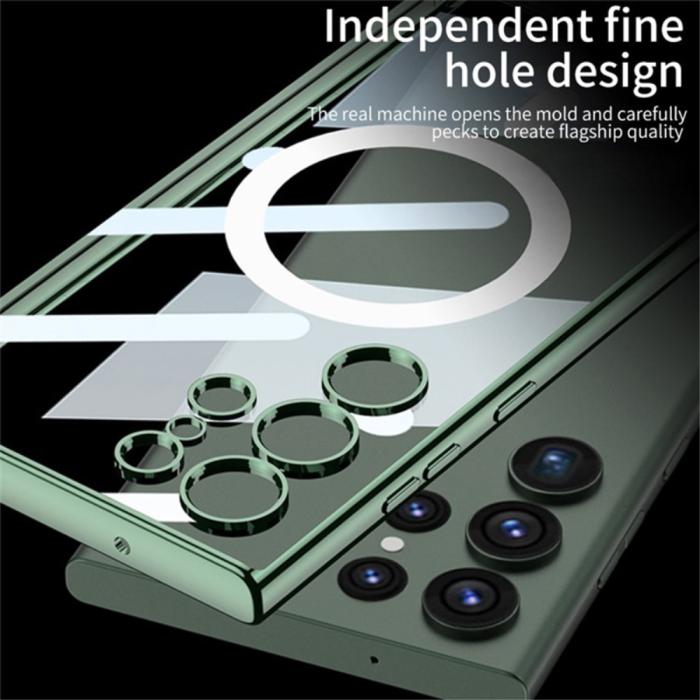 Bild 5, GKK GKK Galaxy S24 Ultra Skal MagSafe Electroplate Midnight Green - Teknikhallen.se
