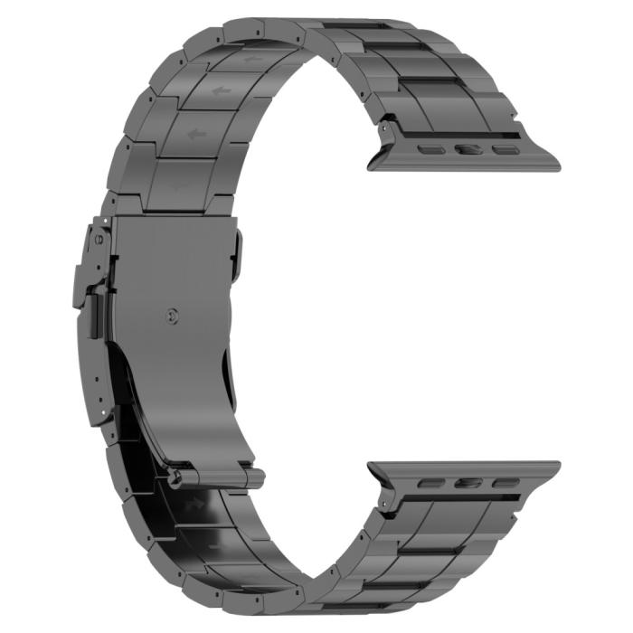 Bild 2,  Apple Watch 42/41/40/38 mm Armband Steel Titanium Grå - Teknikhallen.se