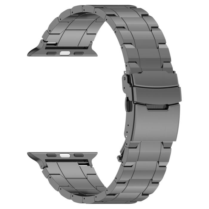 Bild 3,  Apple Watch 42/41/40/38 mm Armband Steel Titanium Grå - Teknikhallen.se