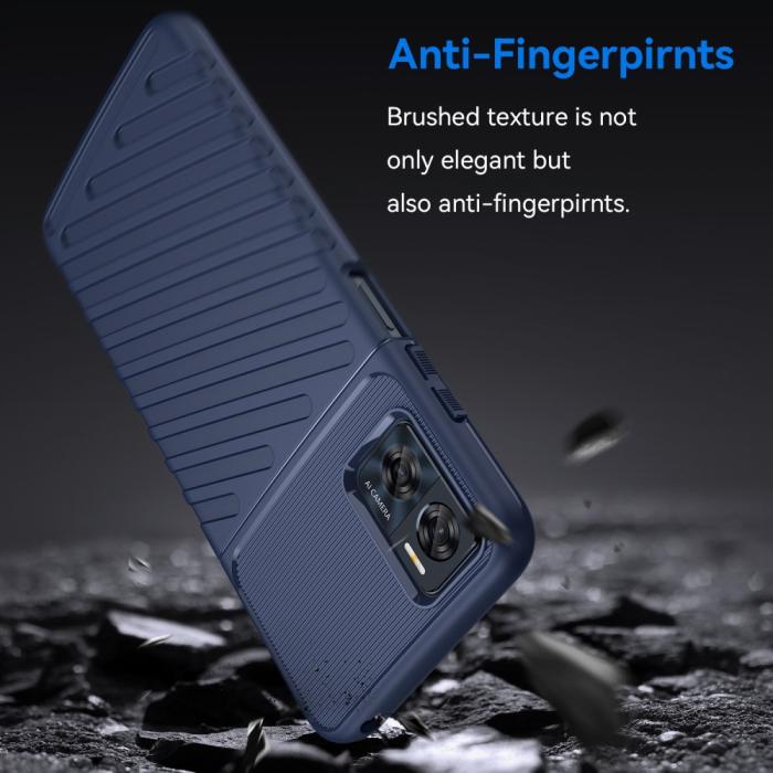 Bild 3,  Motorola Moto E22i Skal Twill Textur Blå - Teknikhallen.se