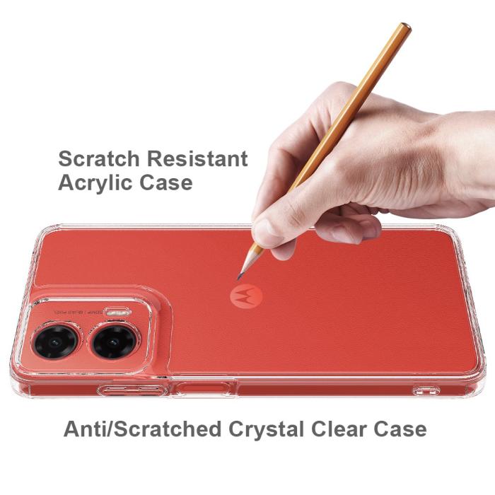 Bild 4,  Motorola Moto G35 5G Skal TPU / Akryl Transparent - Teknikhallen.se