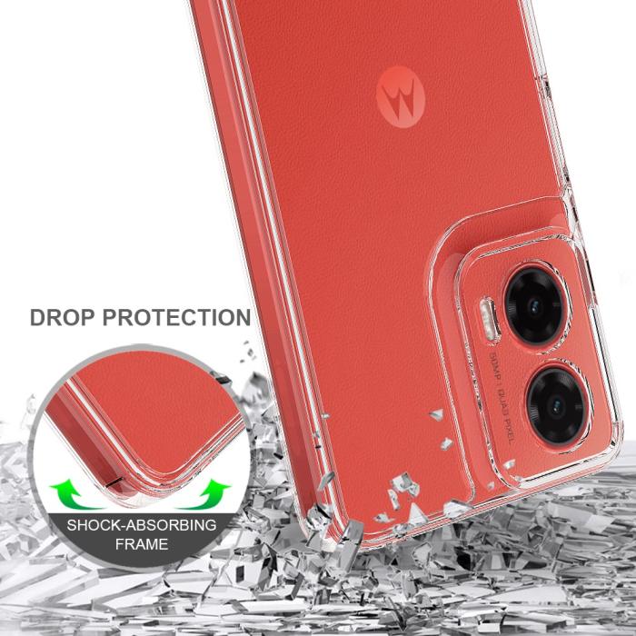 Bild 5,  Motorola Moto G35 5G Skal TPU / Akryl Transparent - Teknikhallen.se
