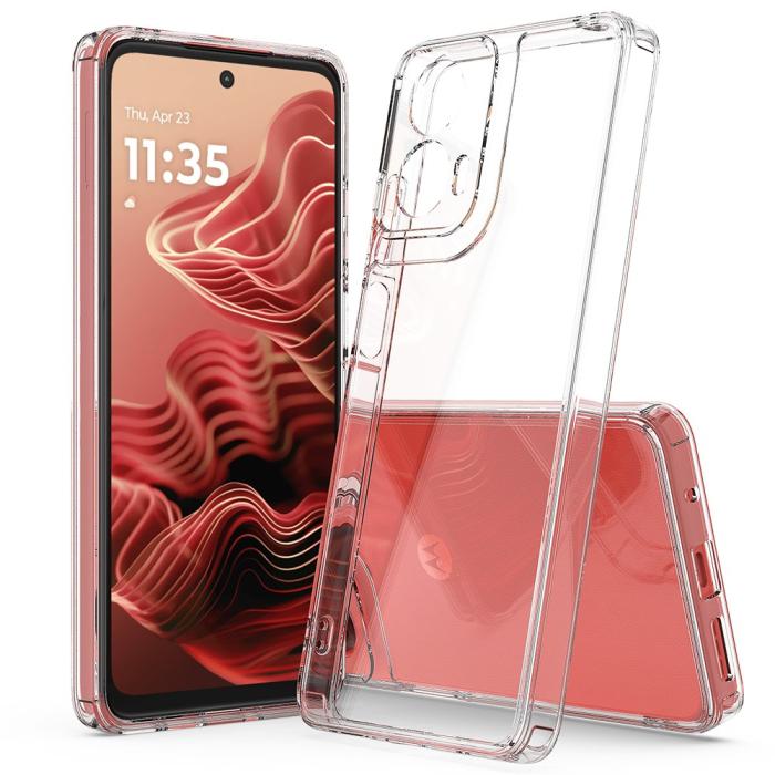 Bild 6,  Motorola Moto G35 5G Skal TPU / Akryl Transparent - Teknikhallen.se