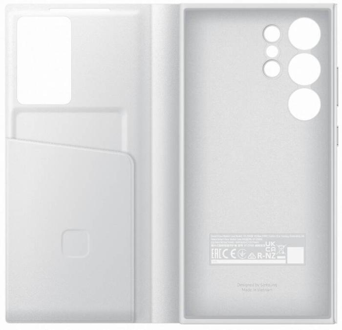 Bild 4, Samsung Samsung Galaxy S24 Ultra Fodral Smart Clear View White - Teknikhallen.se