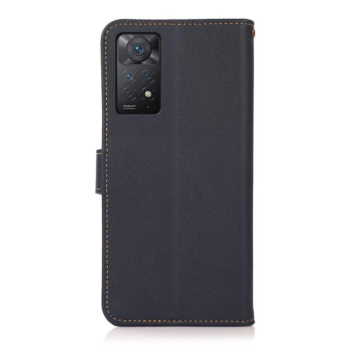 Bild 3, KHAZNEH KHAZNEH Xiaomi Redmi Note 11 Pro 5G Fodral Äkta Läder Blå - Teknikhallen.se