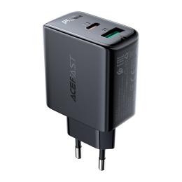 Acefast Acefast 32W PD PPS QC USB-C / USB-A Väggladdare Svart - Teknikhallen.se