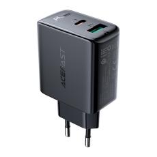 Acefast Acefast 32W PD PPS QC USB-C / USB-A V&auml;ggladdare Svart - Teknikhallen.se