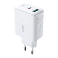 Acefast Acefast 32W PD PPS QC USB-C / USB-A V&auml;ggladdare Vit - Teknikhallen.se