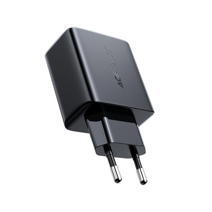 Bild 3, Acefast Acefast 32W PD PPS QC USB-C / USB-A Väggladdare Svart - Teknikhallen.se