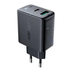 Acefast Acefast 32W PD PPS QC USB-C / USB-A V&auml;ggladdare Svart - Teknikhallen.se