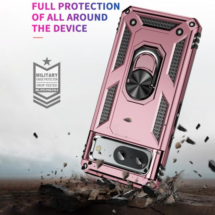Bild 3,  Google Pixel 8 Skal Armor Ring Hybrid Roséguld - Teknikhallen.se