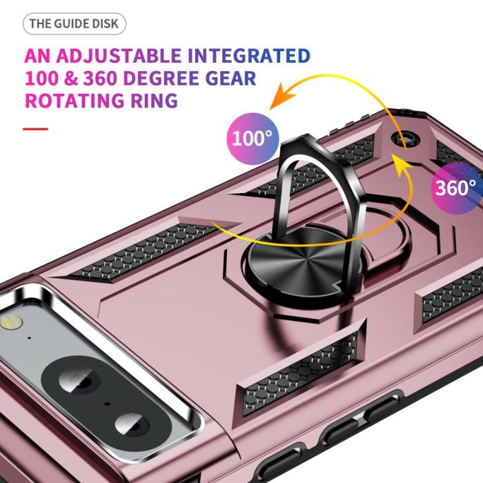 Bild 4,  Google Pixel 8 Skal Armor Ring Hybrid Roséguld - Teknikhallen.se