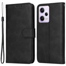  Xiaomi Redmi Note 12 Pro 5G Fodral Solid L&auml;der Svart - Teknikhallen.se