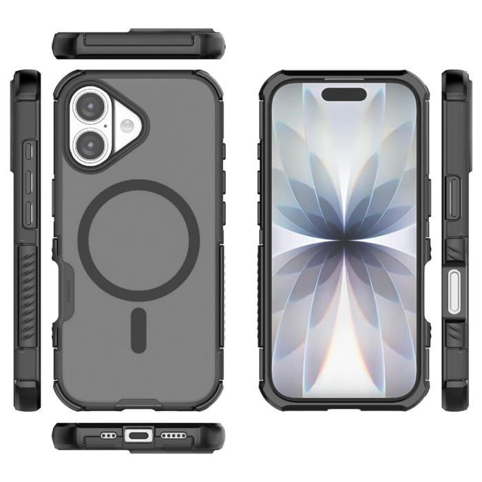 Bild 5,  iPhone 17 Skal MagSafe Shockproof Hybrid Svart - Teknikhallen.se