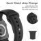 ColorPop Apple Watch 42/44/45/49 mm Silikon Armband (M/L) Svart - Teknikhallen.se