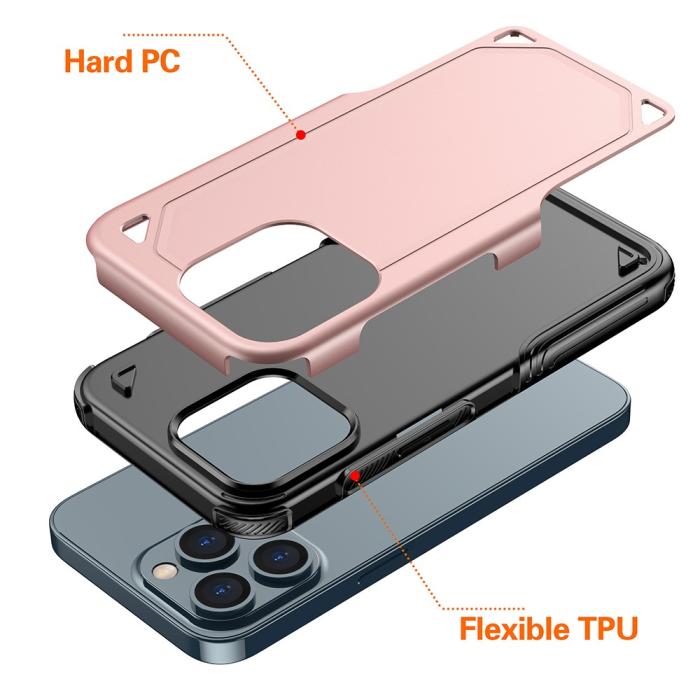 Bild 2,  iPhone 13 Pro - Armor Hybrid Skal - Ljus Blå - Teknikhallen.se