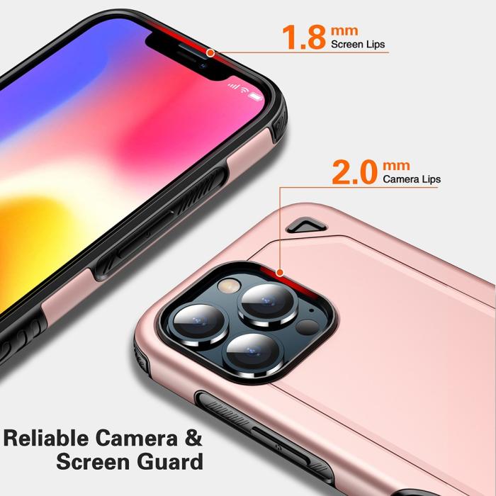 Bild 3,  iPhone 13 Pro - Armor Hybrid Skal - Ljus Blå - Teknikhallen.se