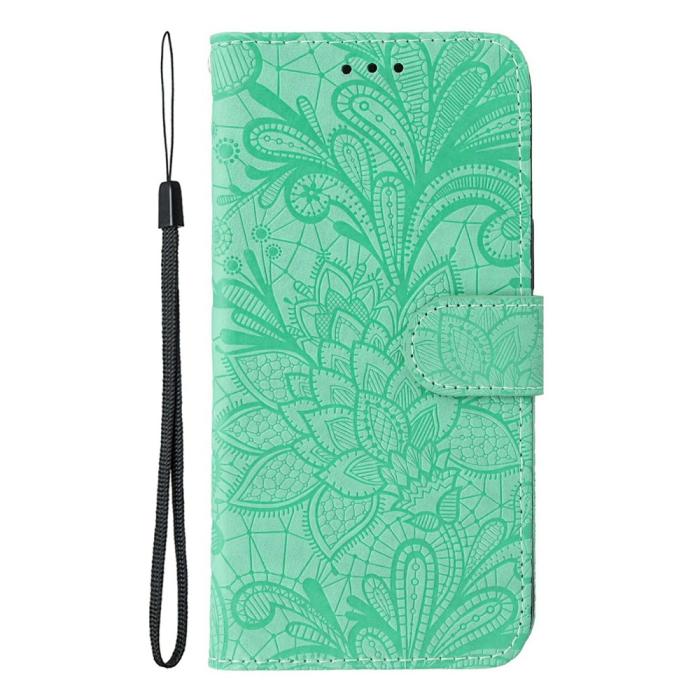 Bild 4,  Samsung Galaxy S26 Ultra Fodral Med Blommigt Tryck Grön - Teknikhallen.se