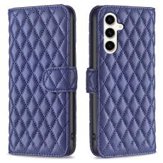  Samsung Galaxy S24 FE Fodral Diamond L&auml;der M&ouml;rk Bl&aring; - Teknikhallen.se