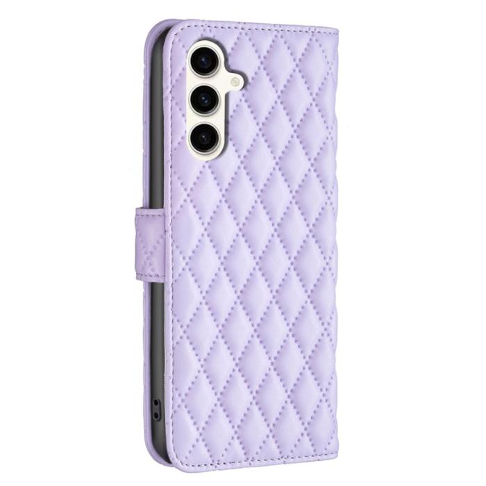 Bild 5,  Samsung Galaxy S24 FE Fodral Diamond Läder Lila - Teknikhallen.se