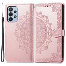  Samsung Galaxy A23 5G Fodral Mandala L&auml;der Ros&eacute;guld - Teknikhallen.se