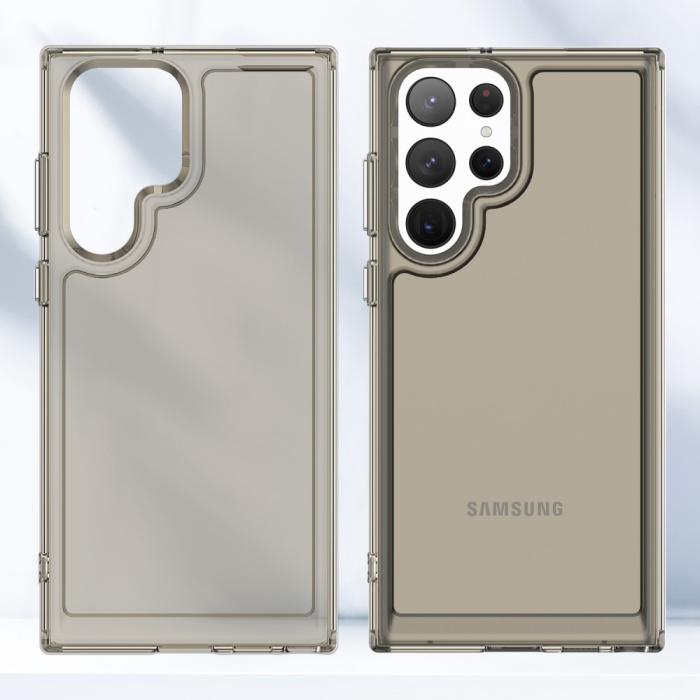 Bild 2,  Samsung Galaxy S23 Ultra Skal TPU Shockproof Grå - Teknikhallen.se