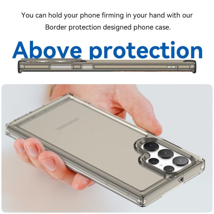 Bild 4,  Samsung Galaxy S23 Ultra Skal TPU Shockproof Grå - Teknikhallen.se