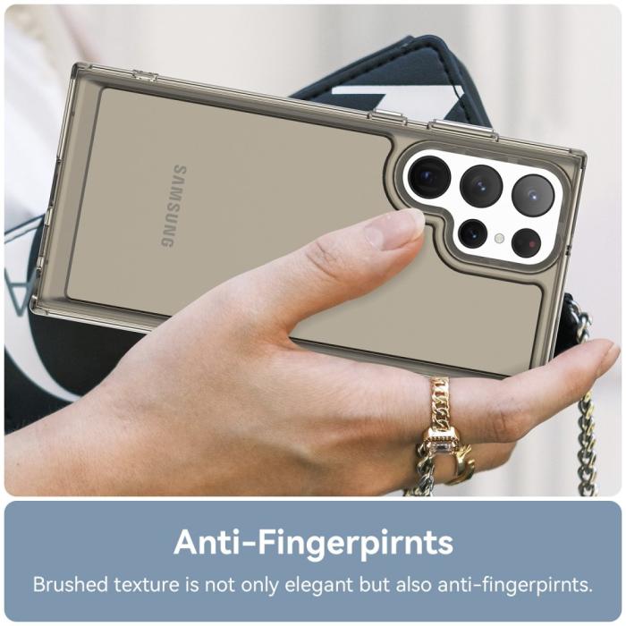Bild 5,  Samsung Galaxy S23 Ultra Skal TPU Shockproof Grå - Teknikhallen.se