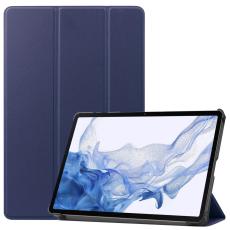  Samsung Galaxy Tab S9 Fodral Tri-Fold L&auml;der Bl&aring; - Teknikhallen.se