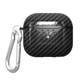  AirPods 3 Skal TPU Kolfiber Textur Karbinhake Svart - Teknikhallen.se