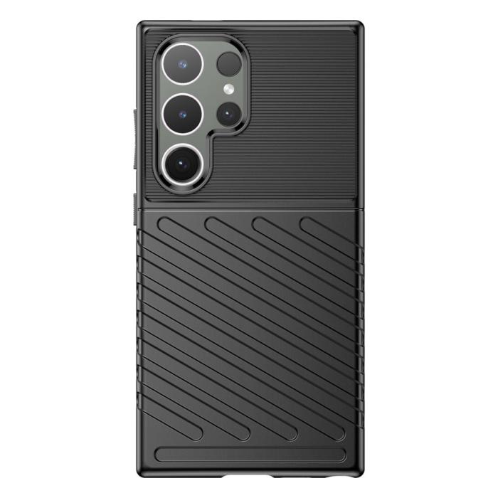 Bild 2,  Samsung Galaxy S24 Ultra Skal Twill Textur Svart - Teknikhallen.se