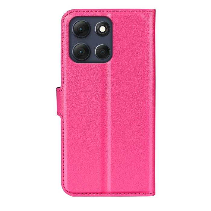 Bild 3,  Motorola Moto G86 5G Fodral Litchi Läder Rosa - Teknikhallen.se