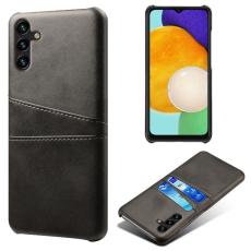 KSQ KSQ Samsung Galaxy A54 5G Skal L&auml;derbelagt Kortfack Svart - Teknikhallen.se