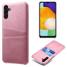 KSQ KSQ Samsung Galaxy A54 5G Skal L&auml;derbelagt Kortfack Ros&eacute;guld - Teknikhallen.se