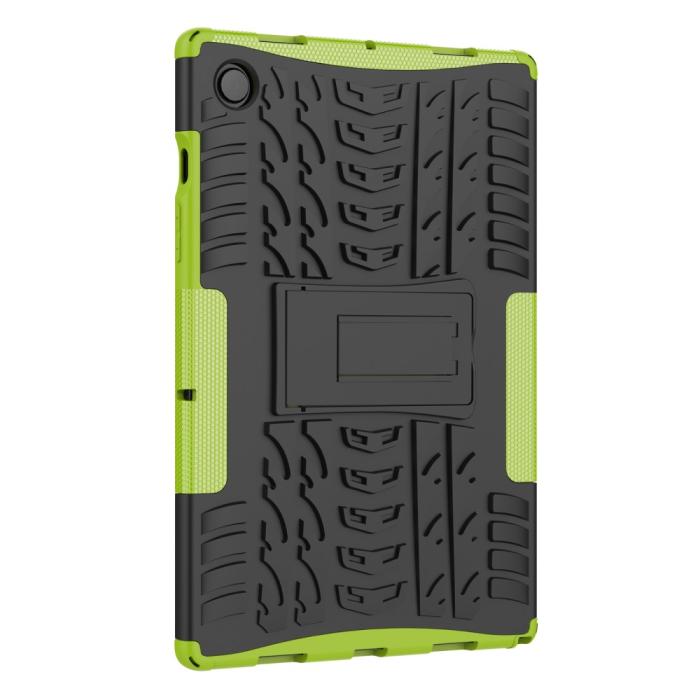 Bild 3,  Samsung Galaxy Tab A8 10.5 (2021) Skal Rugged Kickstand Armor Grön - Teknikhallen.se