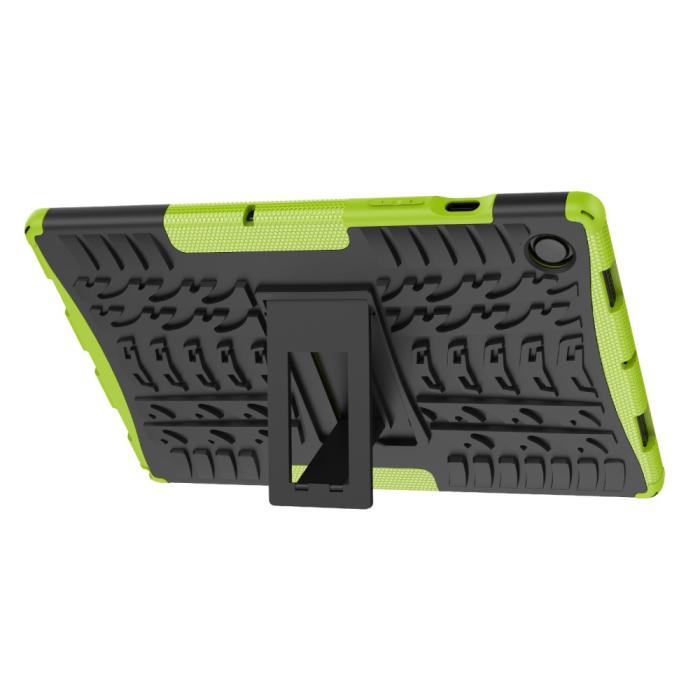 Bild 5,  Samsung Galaxy Tab A8 10.5 (2021) Skal Rugged Kickstand Armor Grön - Teknikhallen.se