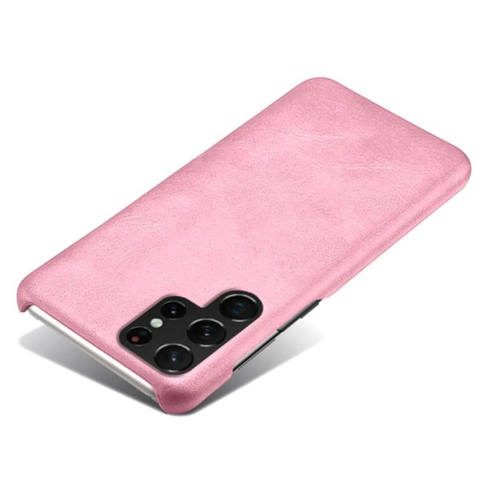 Bild 3, KSQ KSQ Samsung Galaxy S22 Ultra Skal Lädertäckt Roséguld - Teknikhallen.se