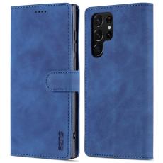 AZNS AZNS Samsung Galaxy S22 Ultra Fodral L&auml;der Bl&aring; - Teknikhallen.se