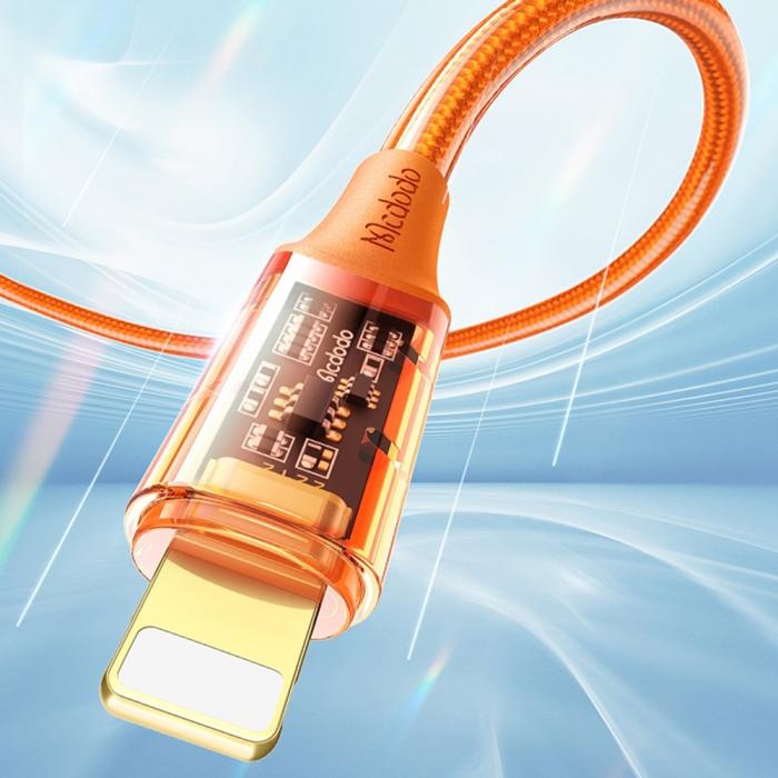 Bild 2, MCDODO Mcdodo 1.8m 36W PD USB-C - Lightning Kabel Svart - Teknikhallen.se