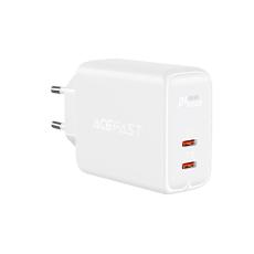 Acefast Acefast 40W PD PPS QC 2x USB-C V&auml;ggladdare Vit - Teknikhallen.se