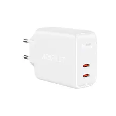 Acefast Acefast 40W PD PPS QC 2x USB-C V&auml;ggladdare Vit - Teknikhallen.se