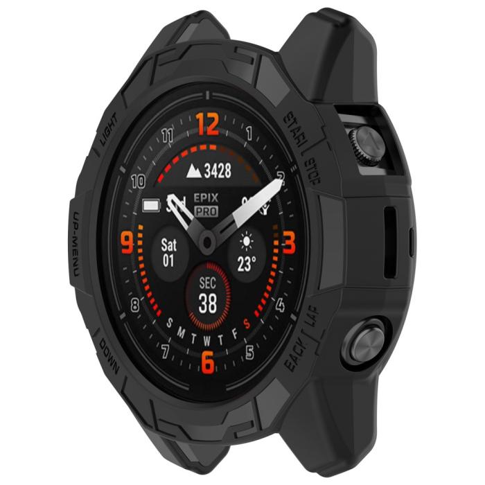 Bild 2,  Garmin Fenix 7 / Epix Pro Gen 2 47 mm Skal TPU Svart - Teknikhallen.se